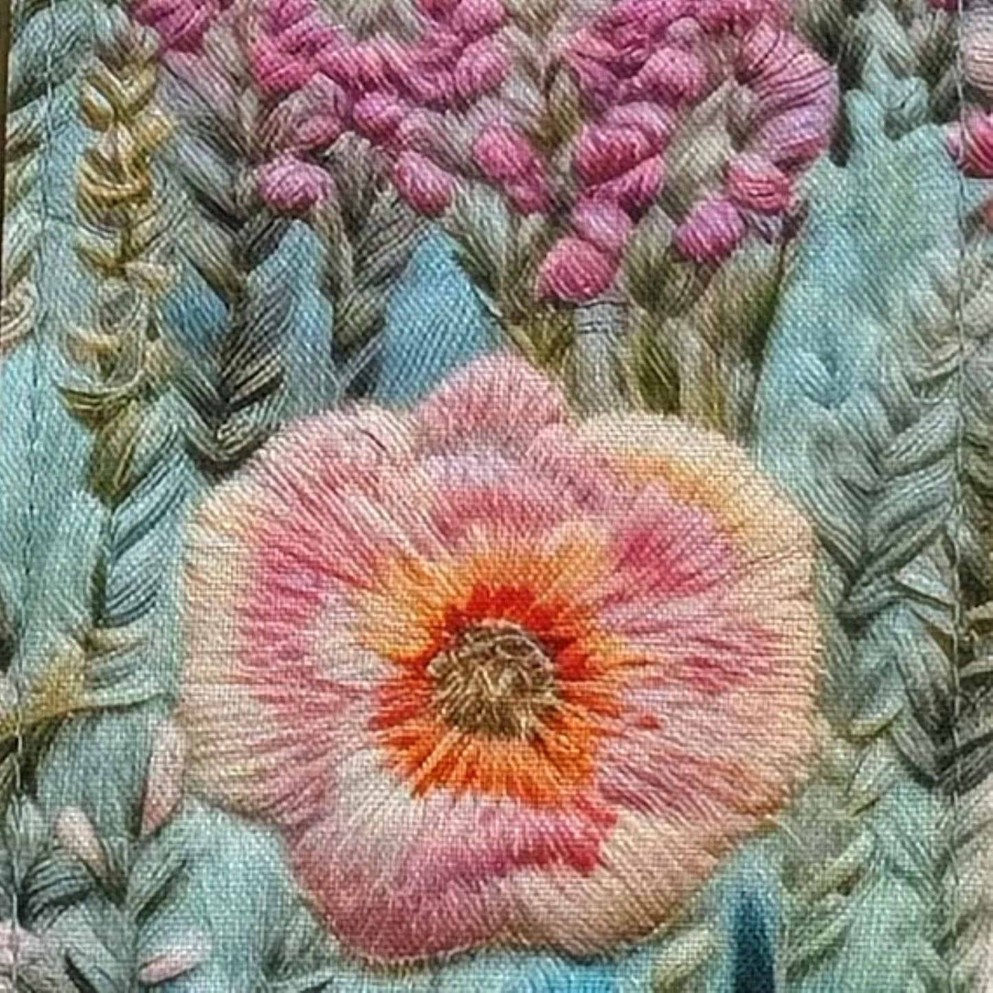RFID Floral Embroidery Card Holder – Digital Print