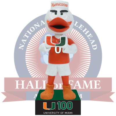 PRE-SALE Limited Edition "U100" University of Miami Centennial Bobblehead