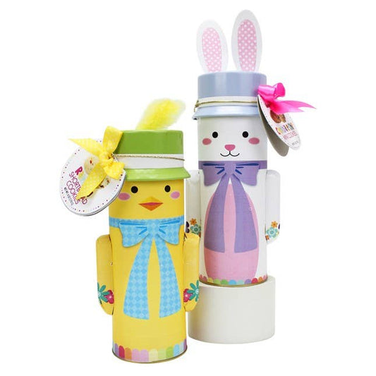 Easter Chick & Bunny Tins - Chocolate & Candy Chip Cookies: Assorted - 6 of each