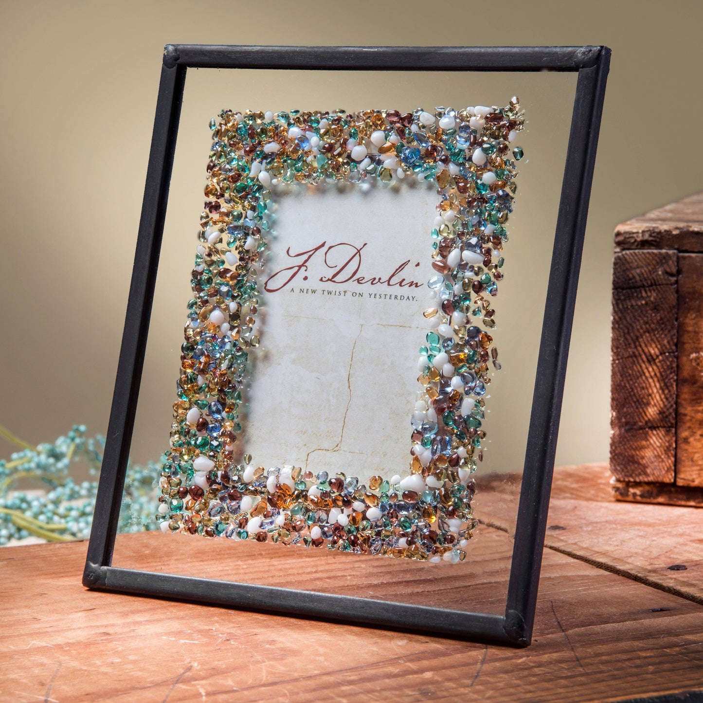 Fused Glass Chips Frame 5x7
