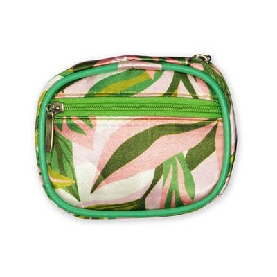 Wellness Keeper Zippered Pill & Vitamin Case Open Stock: Green Thumb