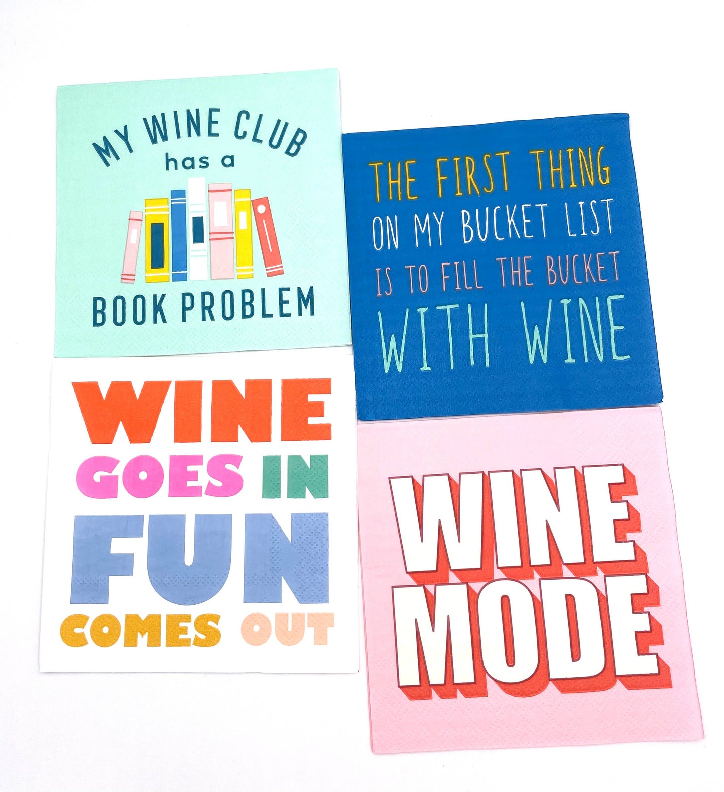 Cocktail Napkins | My Wine Club Has A Book Problem - 20ct