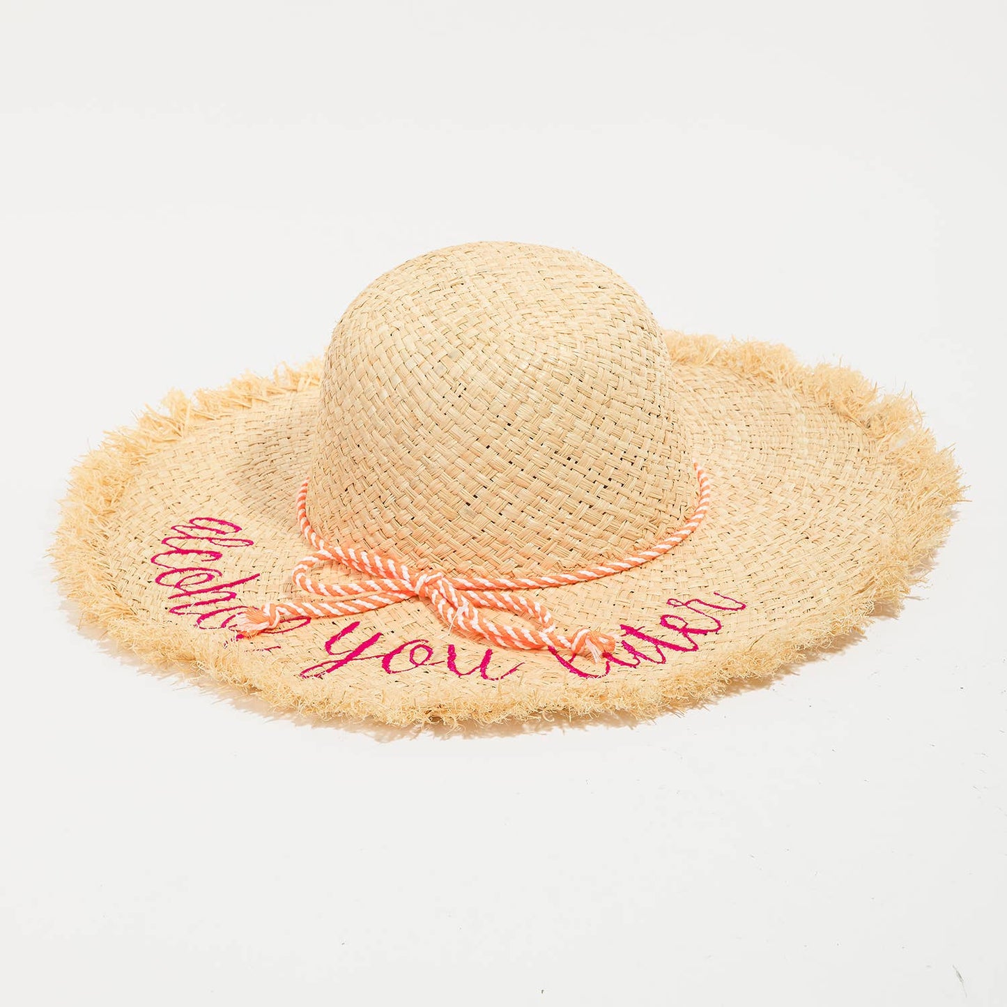 Alcohol You Later Raffia Sun Hat: BL