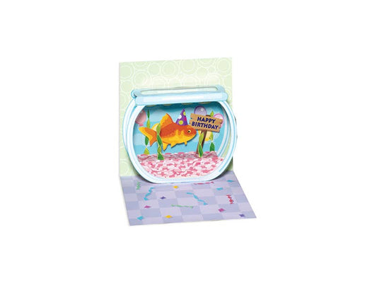 Goldfish Birthday Mini Pop-Up Card