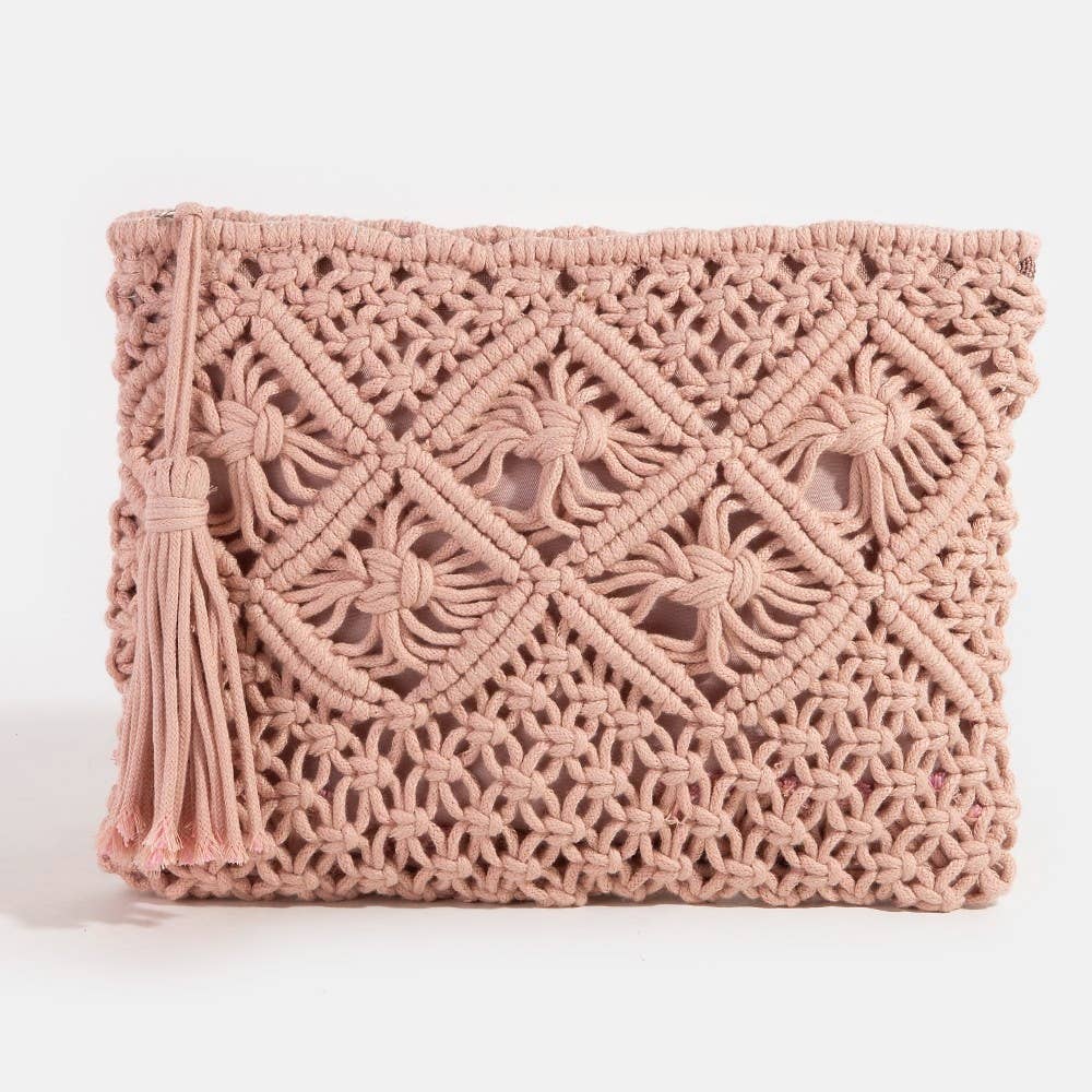 Crochet Clutch Tassel Bag: PK