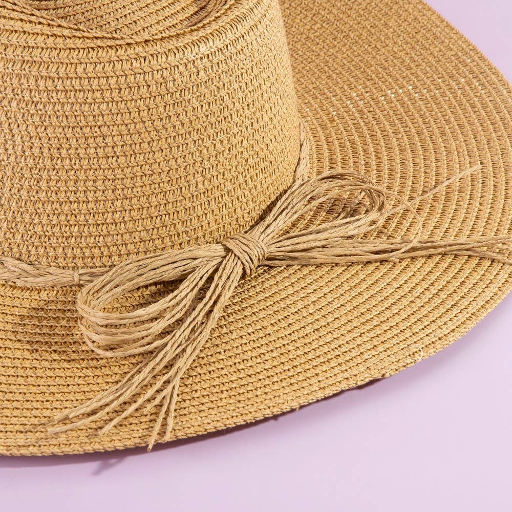 Beaded Cowrie Shell Straw Cowboy Hat: IV
