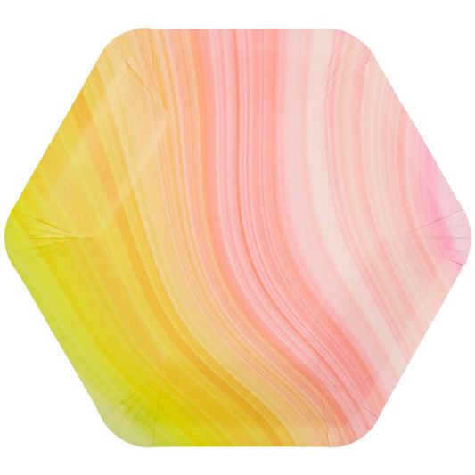 Rainbow Swirl Dessert Plate-S/8