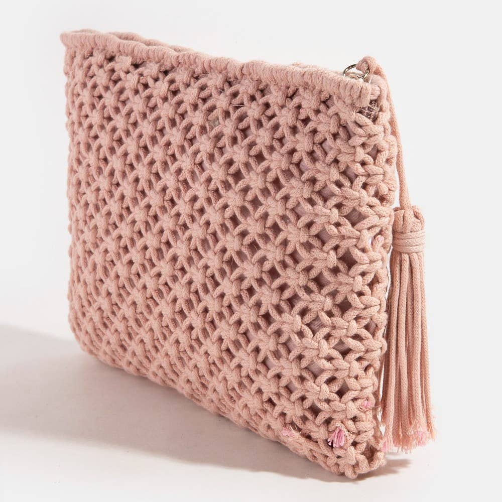 Crochet Clutch Tassel Bag: IV