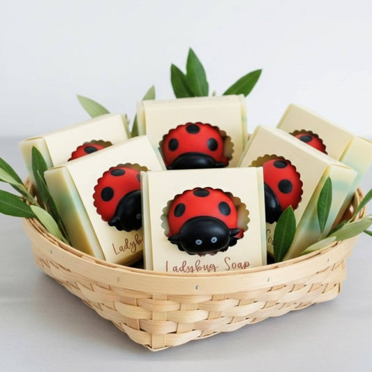 Ladybug Handmade Soap Bar for Kids VEGAN COLD PROCESS