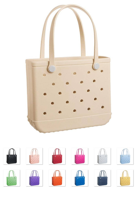 BEIGE BEACH TOTE: Large