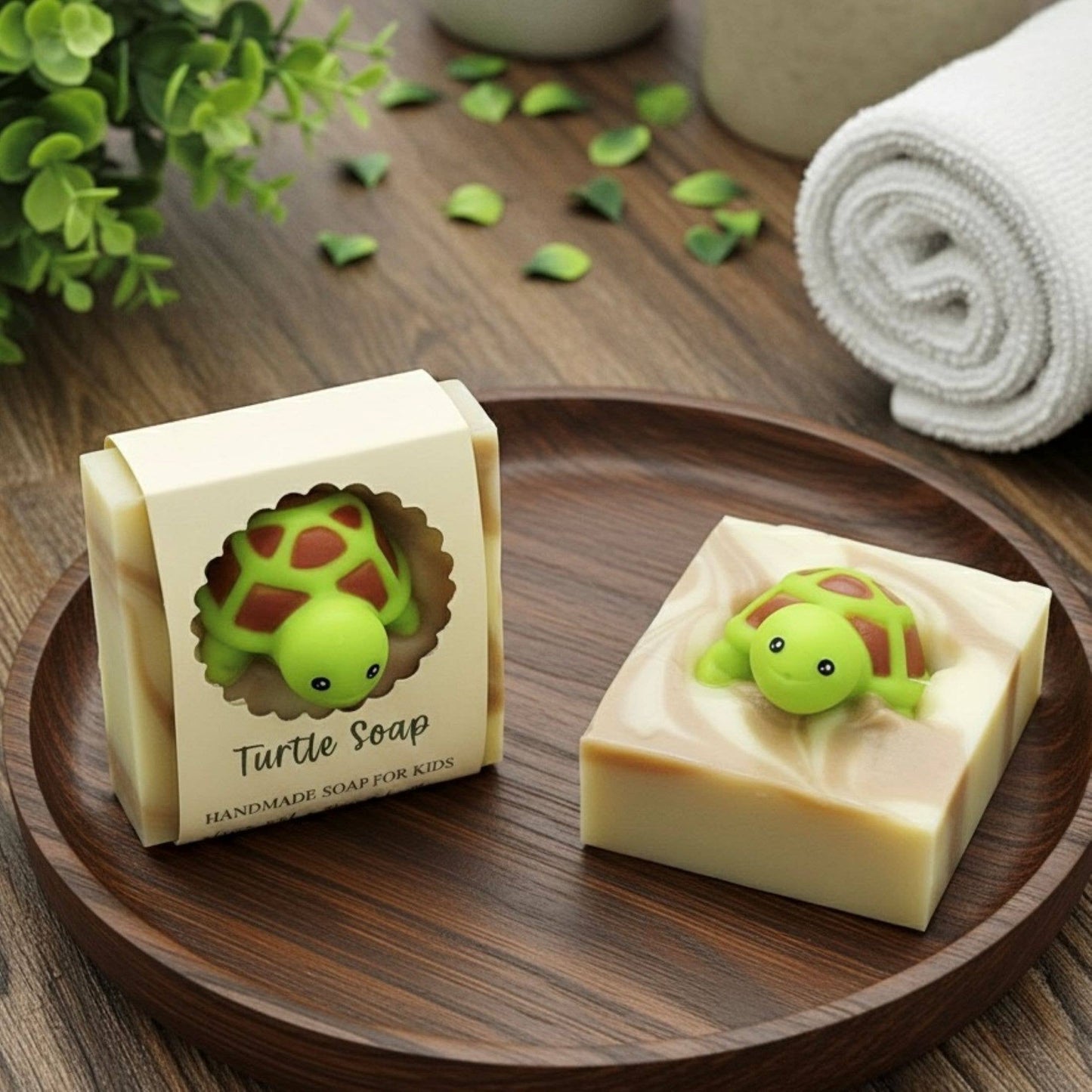 Turtle Handmade Soap Bar for Kids VEGAN COLD PROCESS
