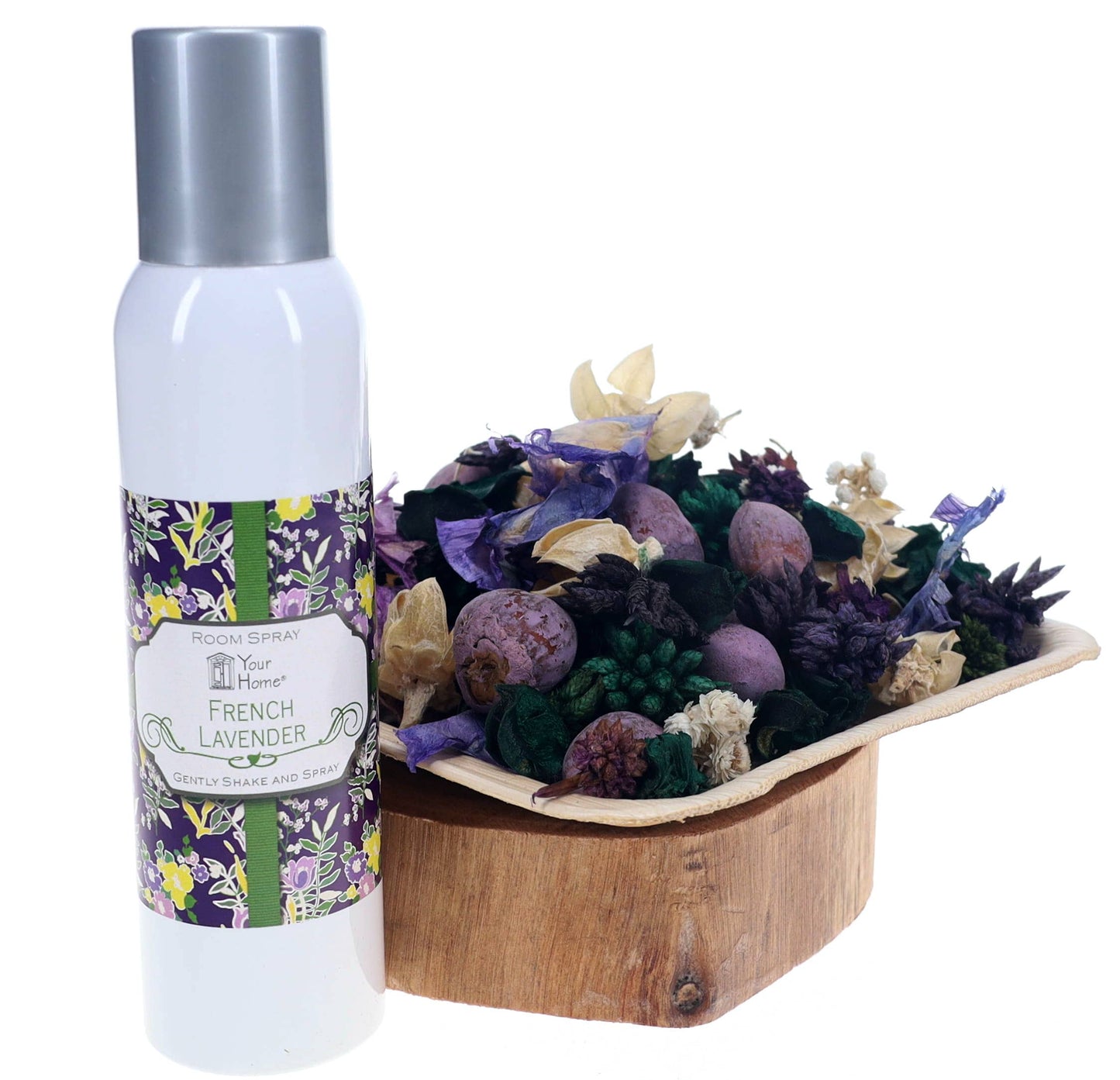 French Lavender Decorative Scented Set: Potpourri + Room Spray Seasonal