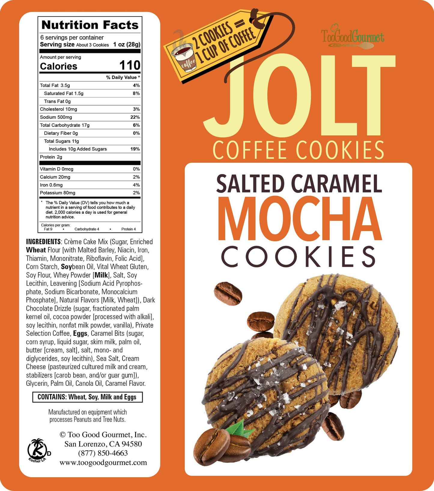 Coffee Lover Cookies – Salted Caramel Mocha & Espresso Mocha: Assortment - 6 of Each