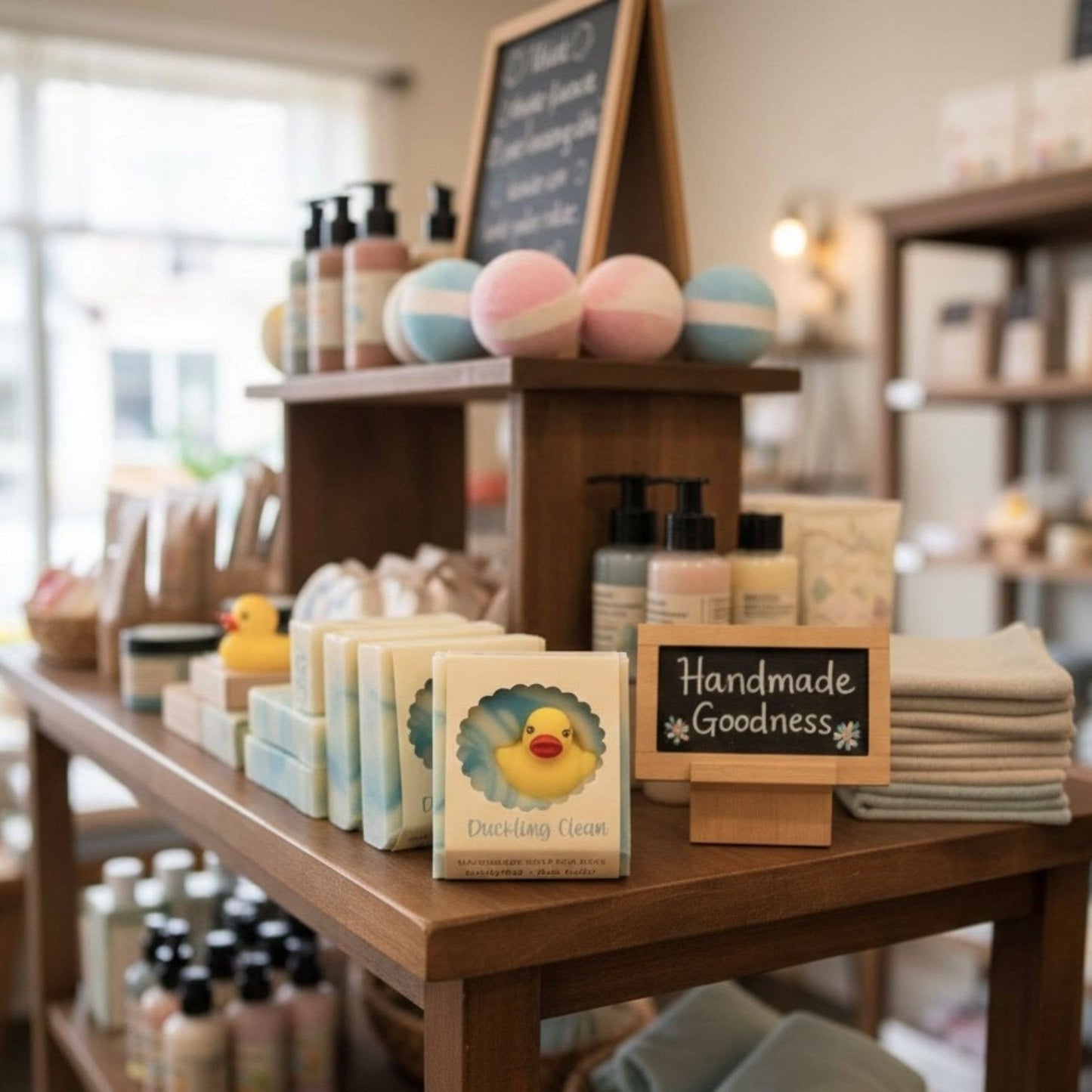 Duckling Clean Handmade Soap Bar for Kids NATURAL VEGAN: Eucalyptus