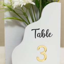 Flower Box Table Number with 3D Letters (Minimum 10)