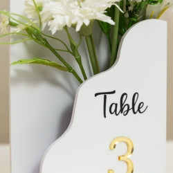 Flower Box Table Number with 3D Letters (Minimum 10)