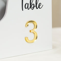 Flower Box Table Number with 3D Letters (Minimum 10)