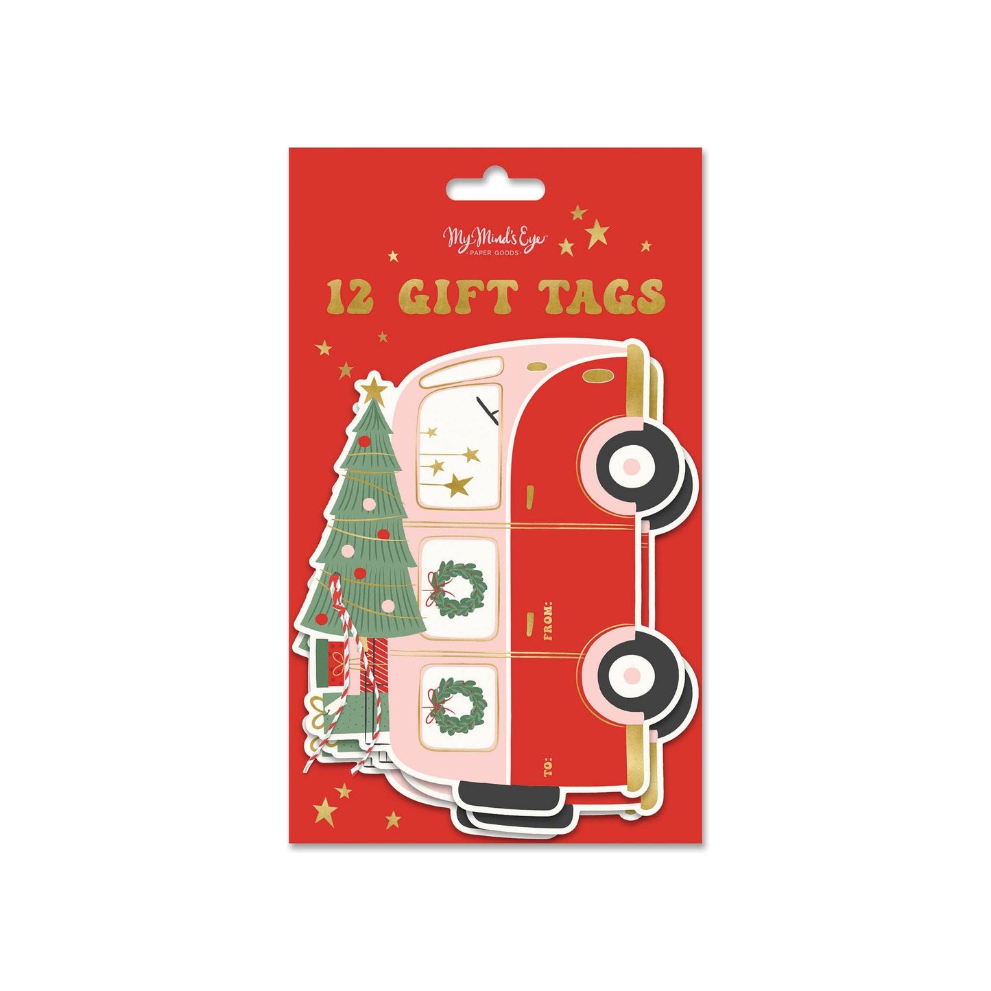 PLGT140 - Christmas Van Over-sized Tags
