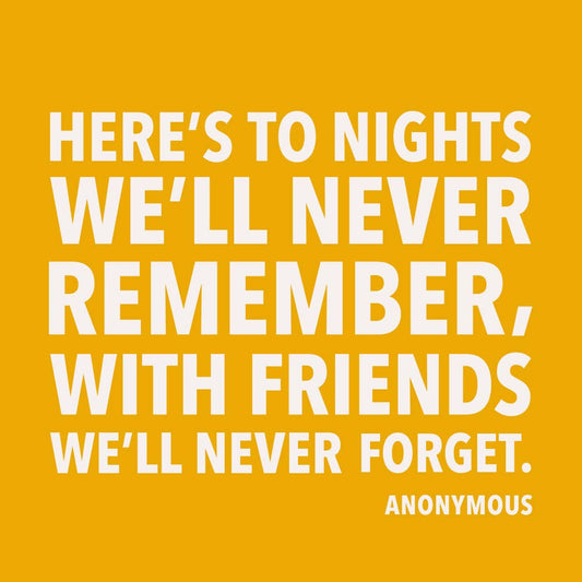 Fun Cocktail Napkins | To Nights We'll Never Remember - 20ct