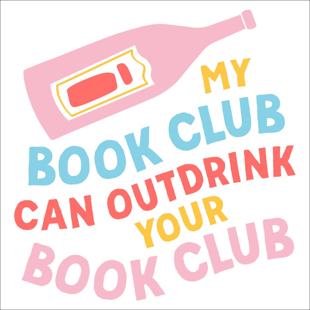 Funny Cocktail Napkins | My Book Club Can Outdrink- 20ct
