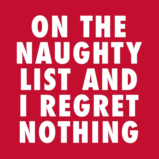 I Regret Nothing | Funny Christmas Cocktail Napkins - 20ct
