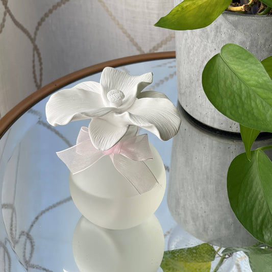 Lily Ceramic Flower Diffuser Gift Set - Lily of the Valley