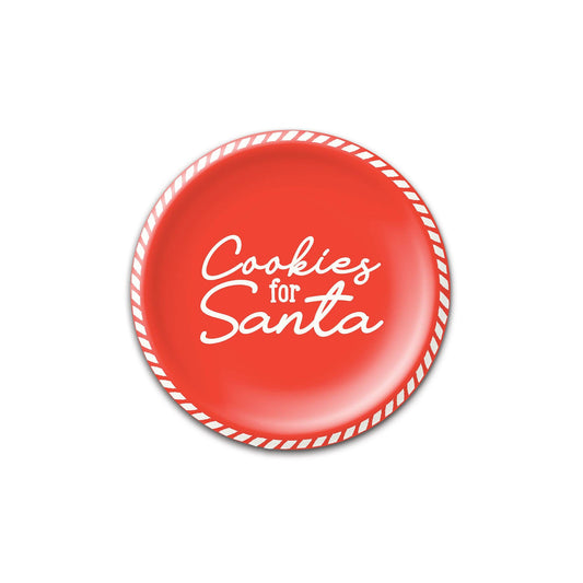 PLTS396F - Cookies For Santa Paper Plate
