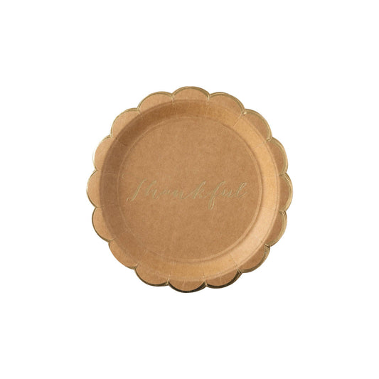 THP940 - Harvest Scallop Kraft Plate